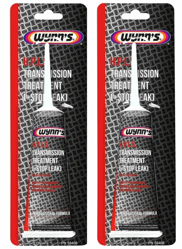 2x Wynns HPLS Gearbox Transmission Differential Oil Lowers Friction Noise Stop