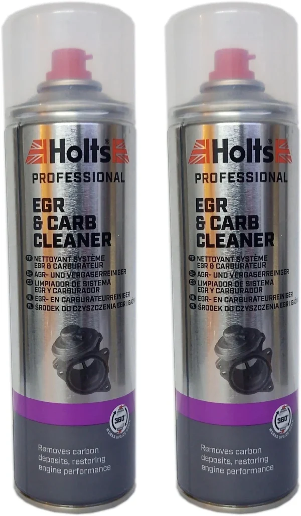 2x Holts Valve EGR Carburettor Cleaner Spray Carb Air Petrol Diesel Intake 500ML